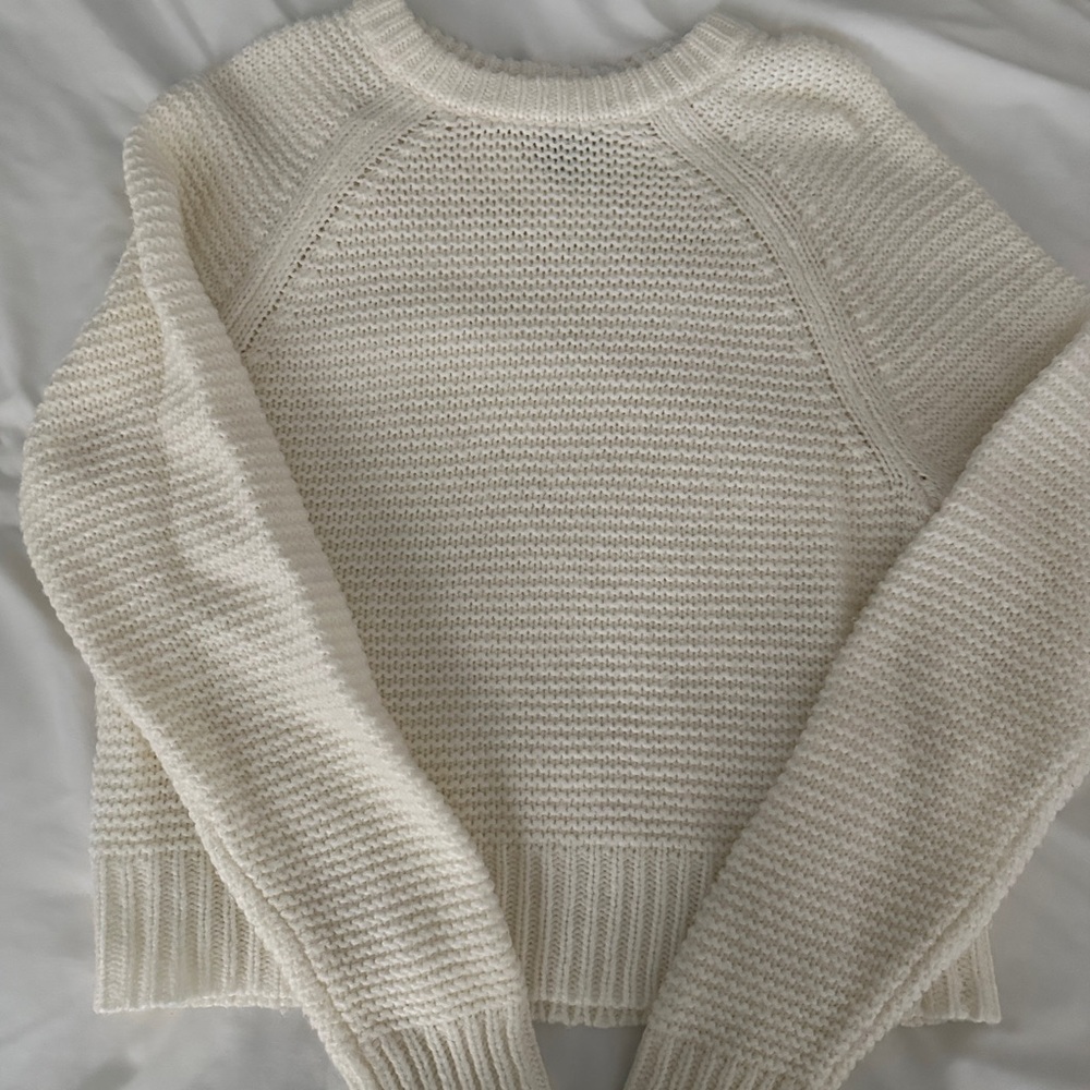 a new day Cream Crew Neck Sweater